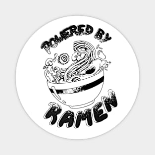 Powered by Ramen (W) Magnet